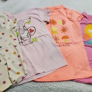 Kids Tshirt Bundle - Pink, Orange, Cream